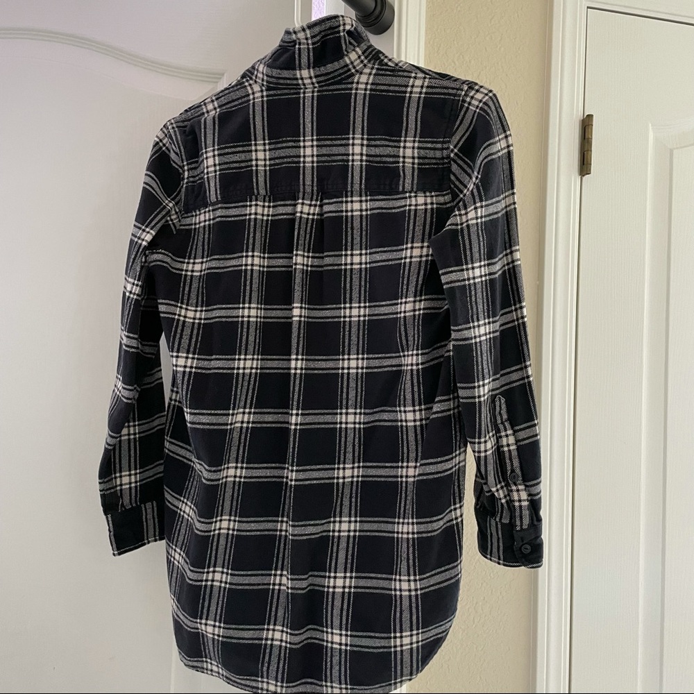 madewell black and beige flannel